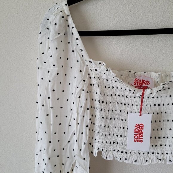 NWT Solid & Striped Remy Polka Dot Crop Top - Picture 7 of 15